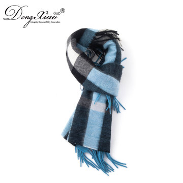 2017 Most Popular Fashionable Cheap Checked Pattern Scarf Organic Scarves For Men